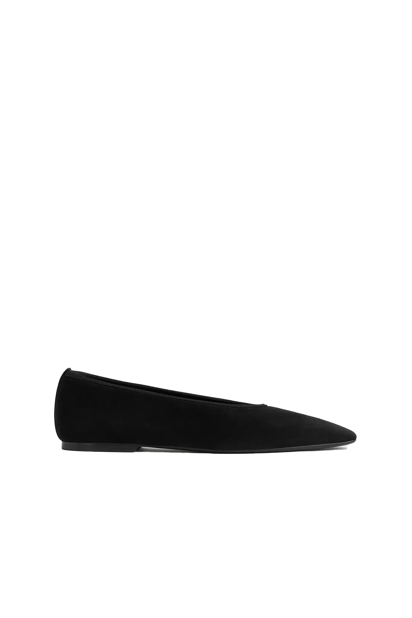 Ballerina Minimalist Suede in Black 