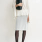 Pullover Slit Sleeve Turtleneck in White