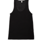 Knit tank top in black