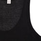 Knit tank top in black