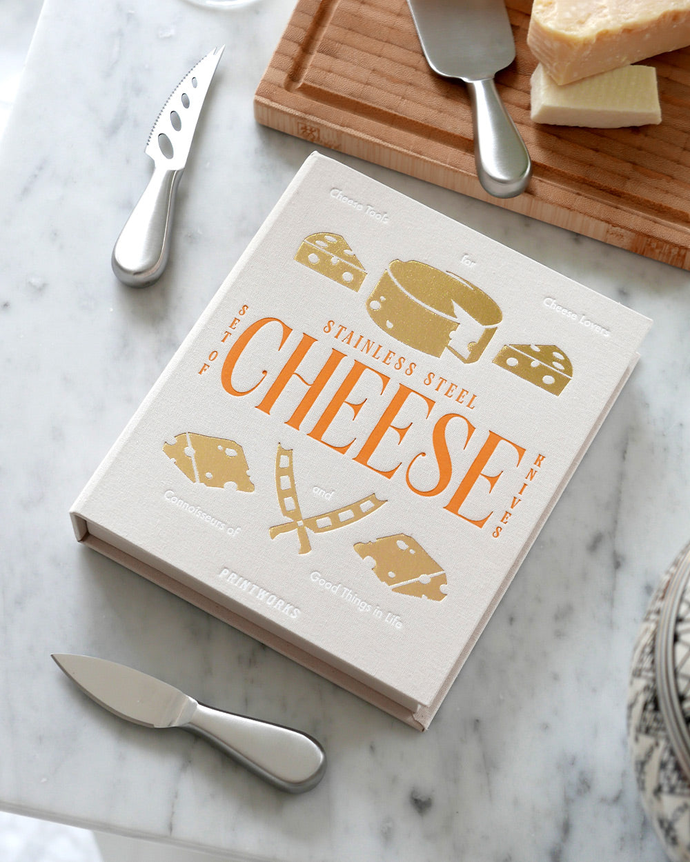 Cheese knife set - 3-piece stainless steel