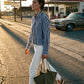 Bluse Jenna in Blue Stripe