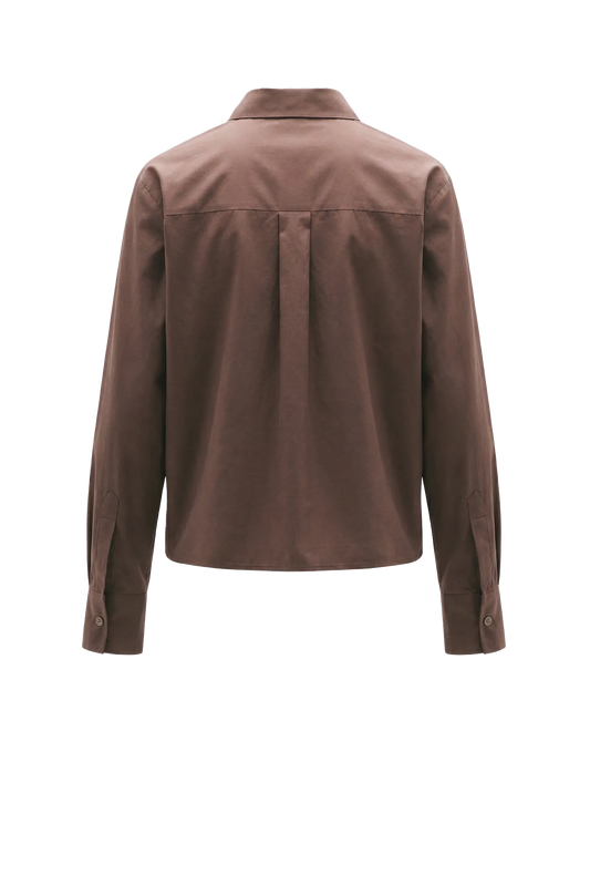 Bluse Jenna in Dark Brown