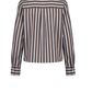 Bluse Jenna in Brown-Blue Stripe