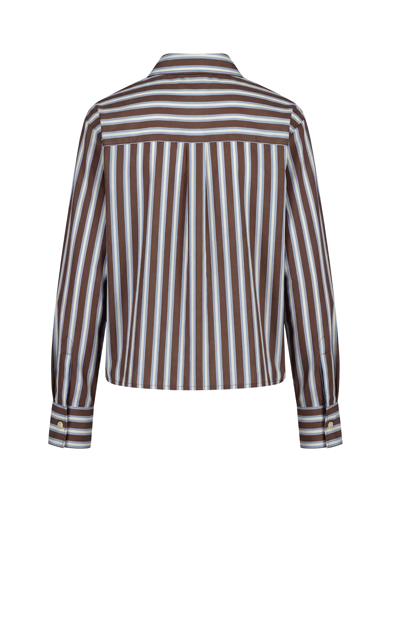Bluse Jenna in Brown-Blue Stripe