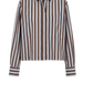 Bluse Jenna in Brown-Blue Stripe