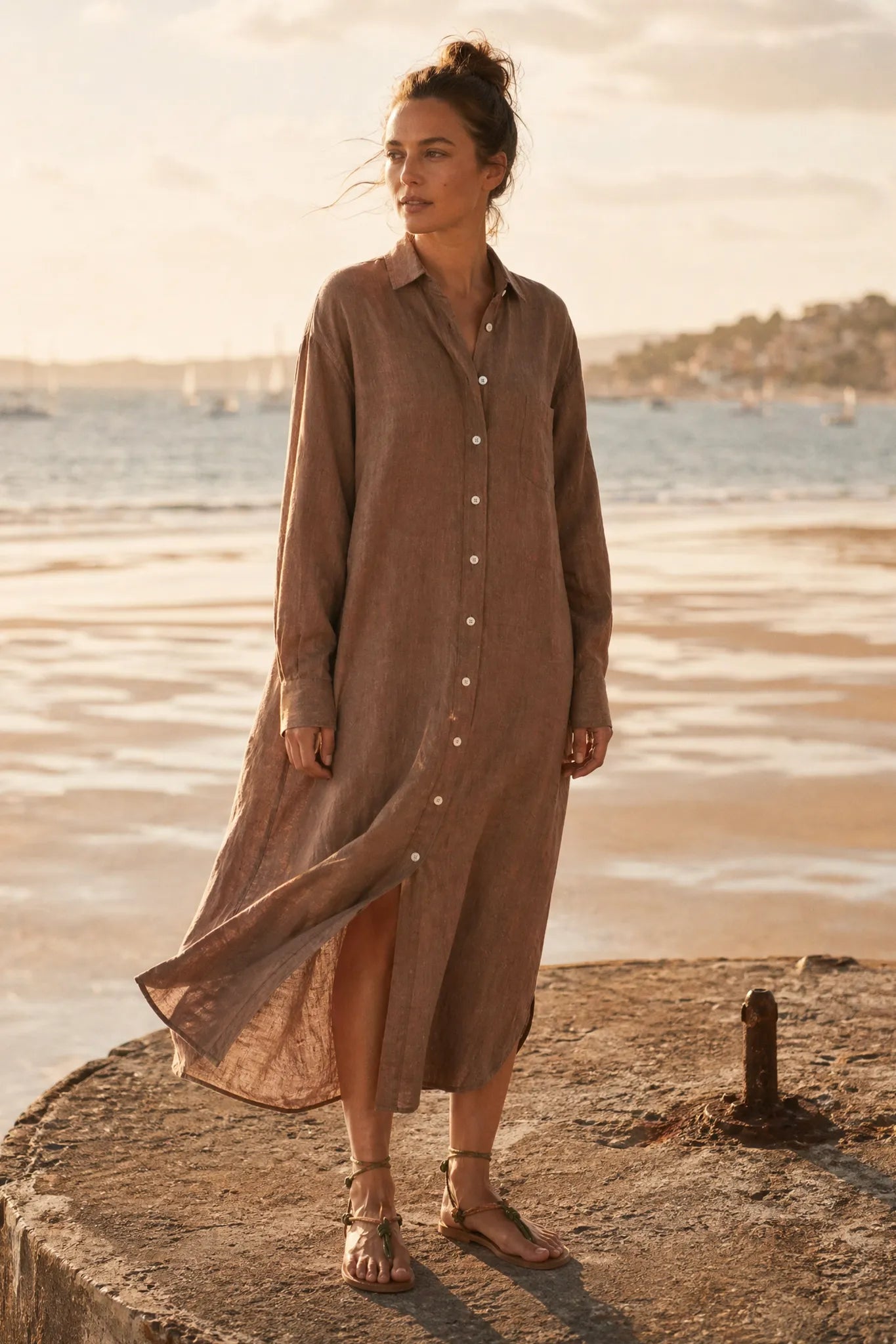 Kleid Mila in Nougat