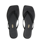 Flip-Flops Square Toe Lily in Black