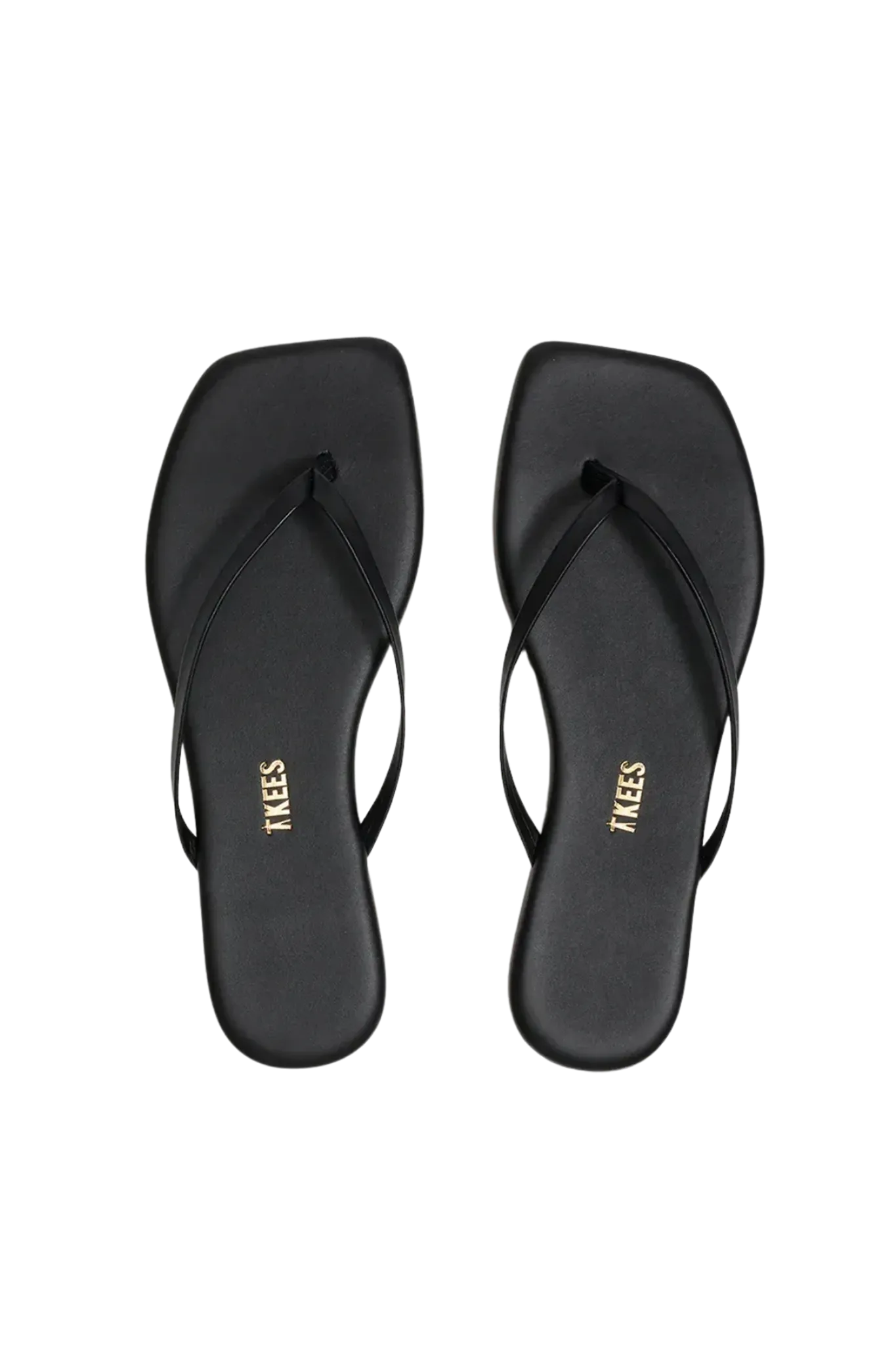 Flip-Flops Square Toe Lily in Black