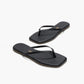 Flip-Flops Square Toe Lily in Black