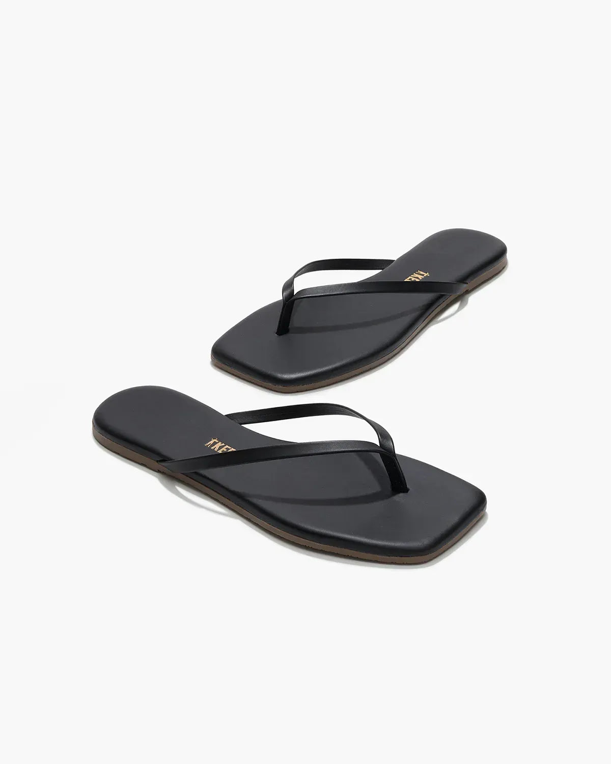 Flip-Flops Square Toe Lily in Black