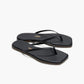 Flip-Flops Square Toe Lily in Black