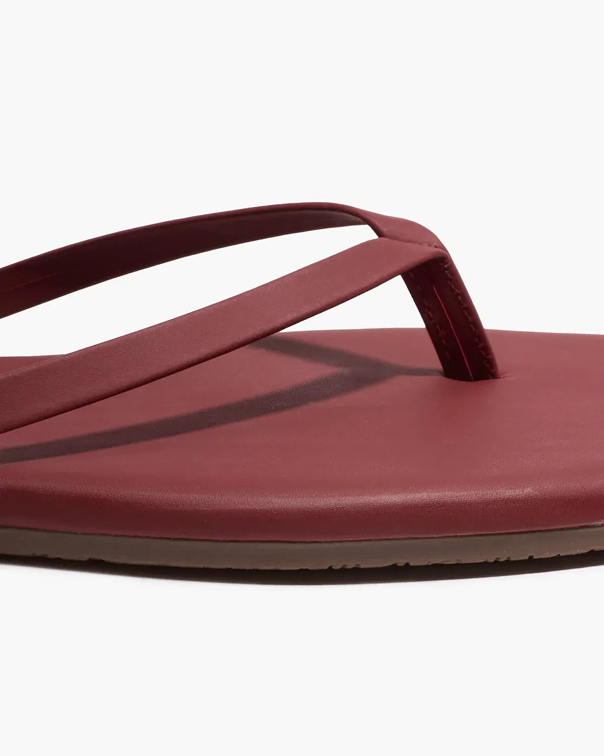 Flip-Flops Square Toe Lily in Burgundy