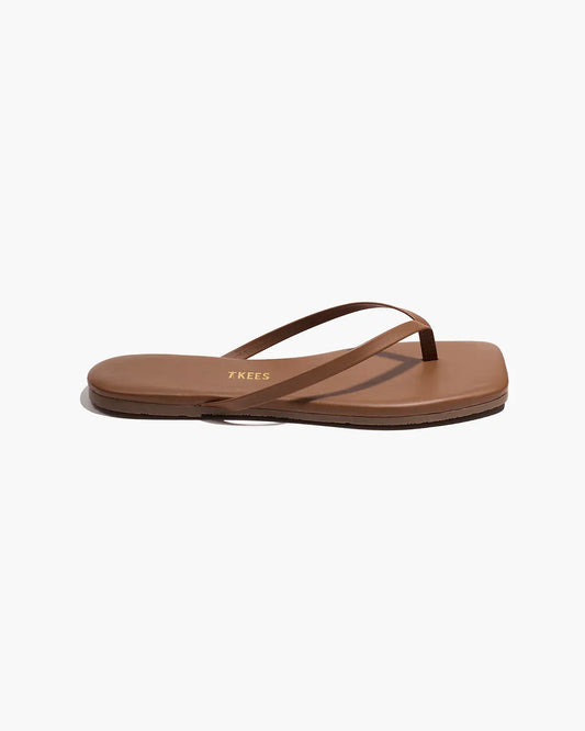 Flip-Flops Square Toe Lily in Ganache