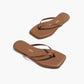 Flip-Flops Square Toe Lily in Ganache