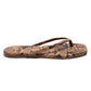Flip-Flops Square Toe Exotics in Coco Snake