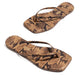 Flip-Flops Square Toe Exotics in Coco Snake
