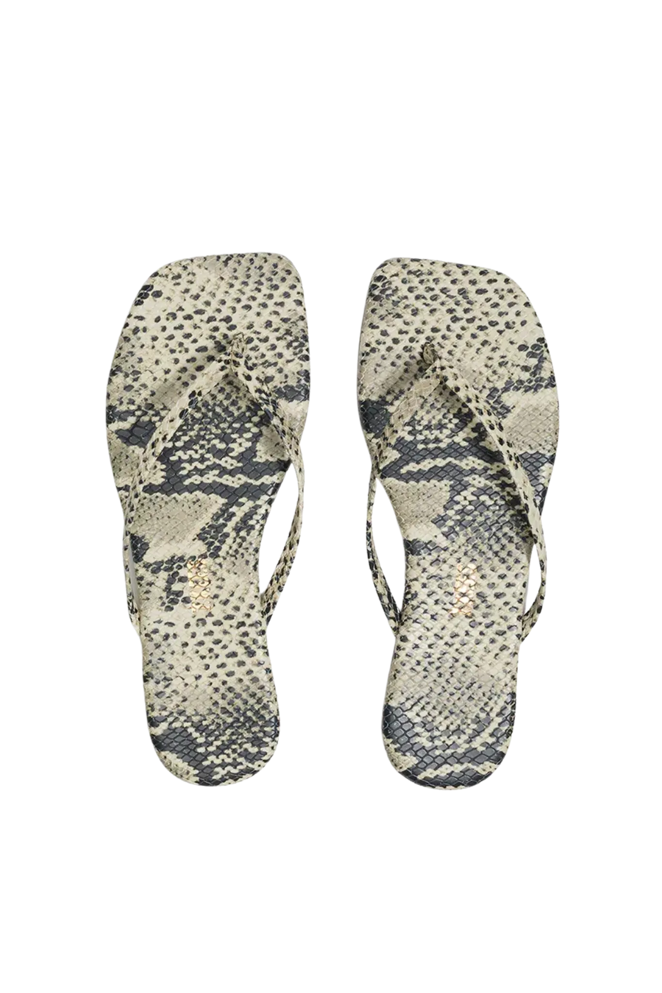 Flip-Flops Square Toe Exotics in Sand Snake