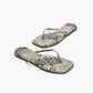 Flip-Flops Square Toe Exotics in Sand Snake