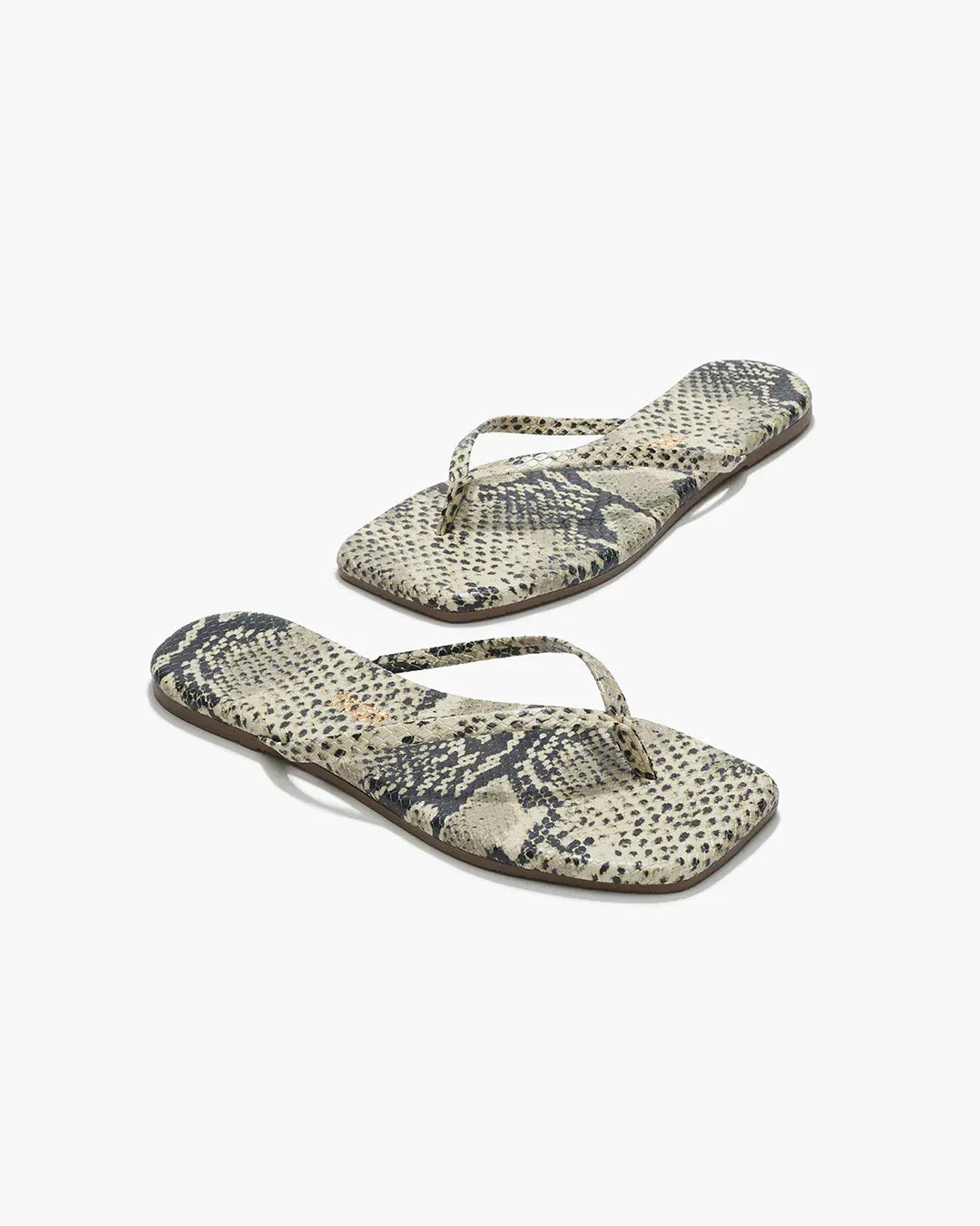 Flip-Flops Square Toe Exotics in Sand Snake