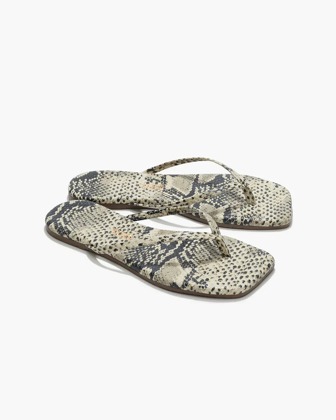 Flip-Flops Square Toe Exotics in Sand Snake