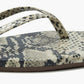 Flip-Flops Square Toe Exotics in Sand Snake