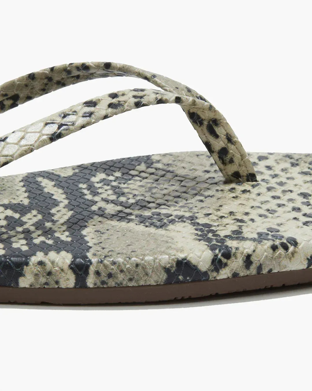 Flip-Flops Square Toe Exotics in Sand Snake