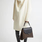 Kleid Cowl Doublé in Winter White
