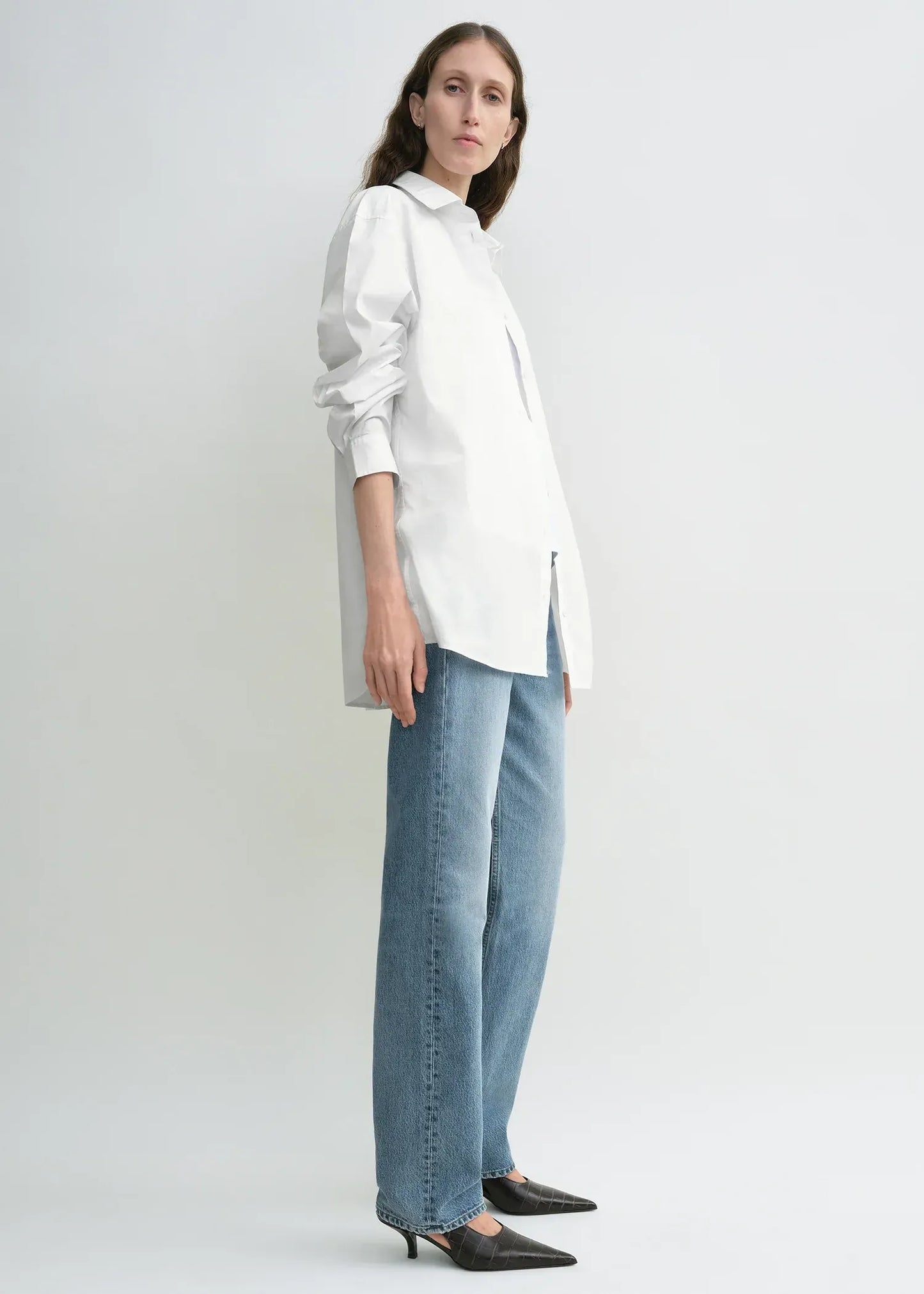 Shirt Classic Tumbled in White