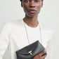 Clutch Mini T-Lock Leather in Black