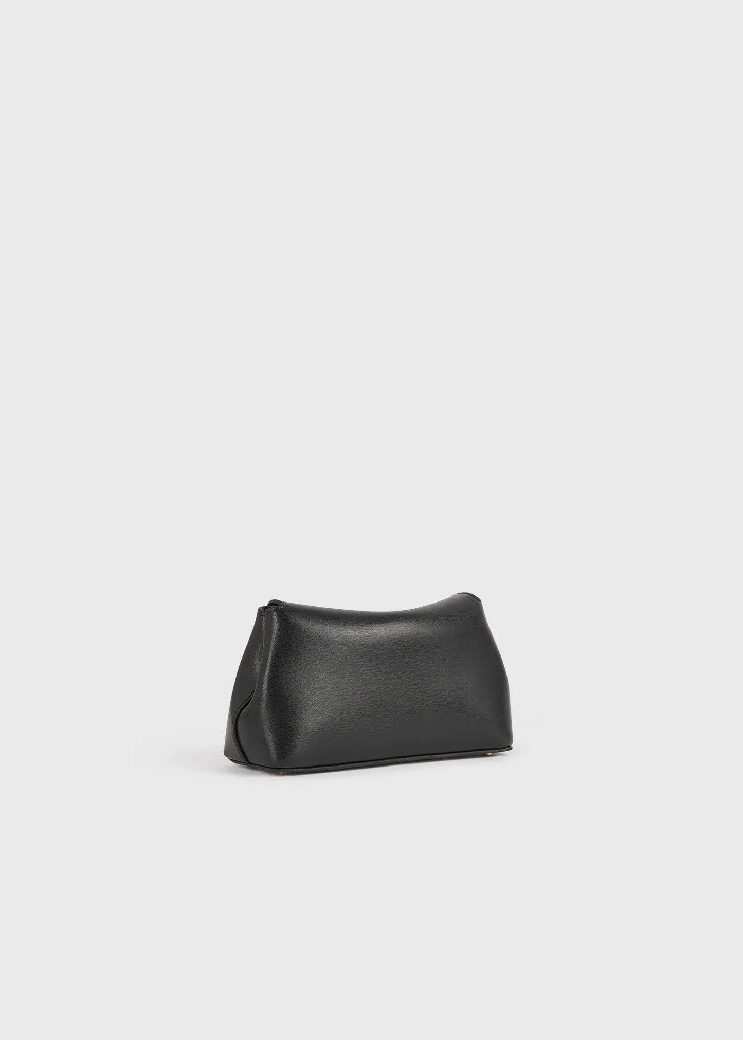 Clutch Mini T-Lock Leather in Black