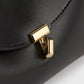 Clutch Mini T-Lock Leather in Black