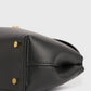 Clutch Mini T-Lock Leather in Black