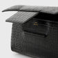 Clutch Soft Croco-Embossed in Black
