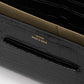 Clutch Soft Croco-Embossed in Black