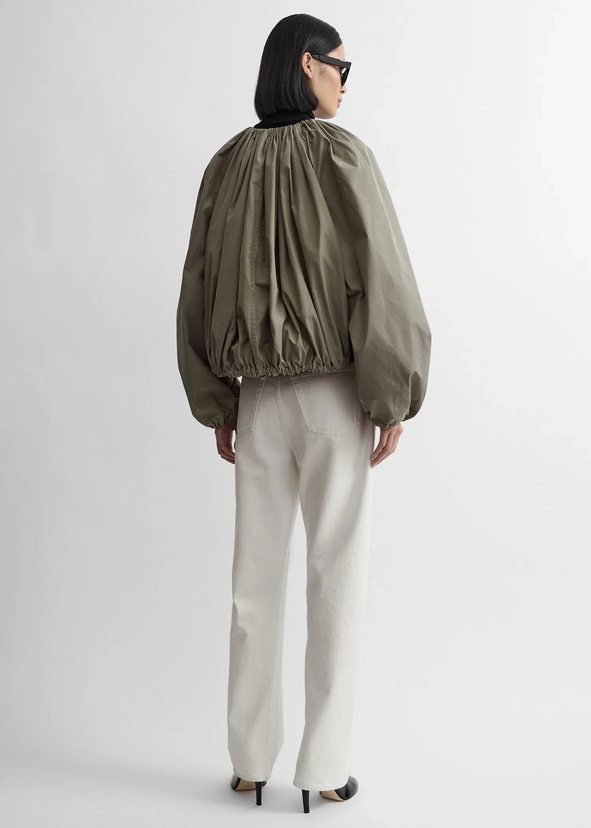 Jacke Gathered Parachute in Rock