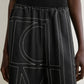 Hose Monogram Silk PJ Culottes in Black