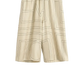 Hose Monogram Silk PJ Culottes in Ivory