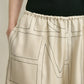 Hose Monogram Silk PJ Culottes in Ivory