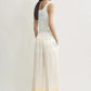 Hose Satin Drawstring in White