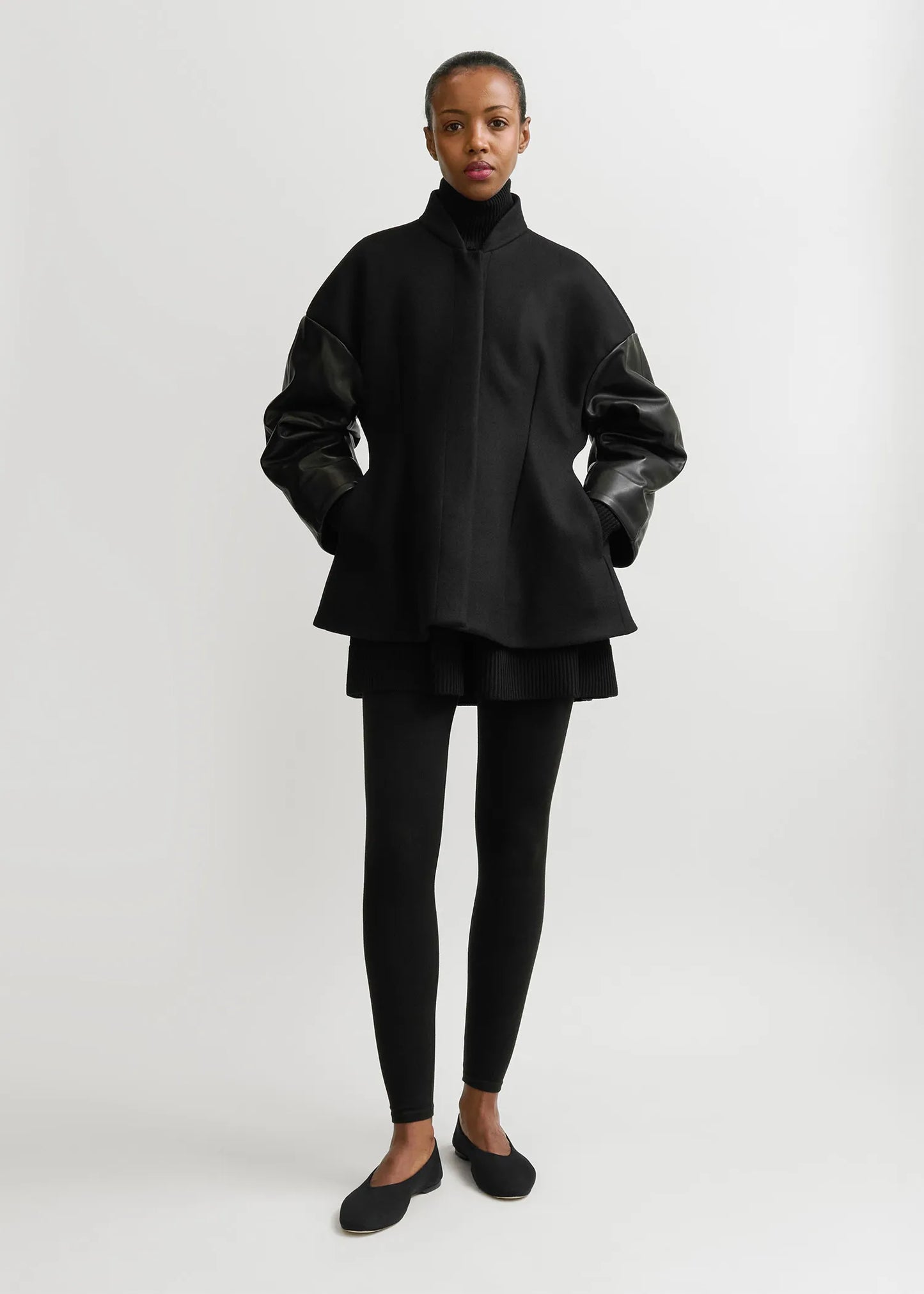 Jacke Varsity Wool in Black