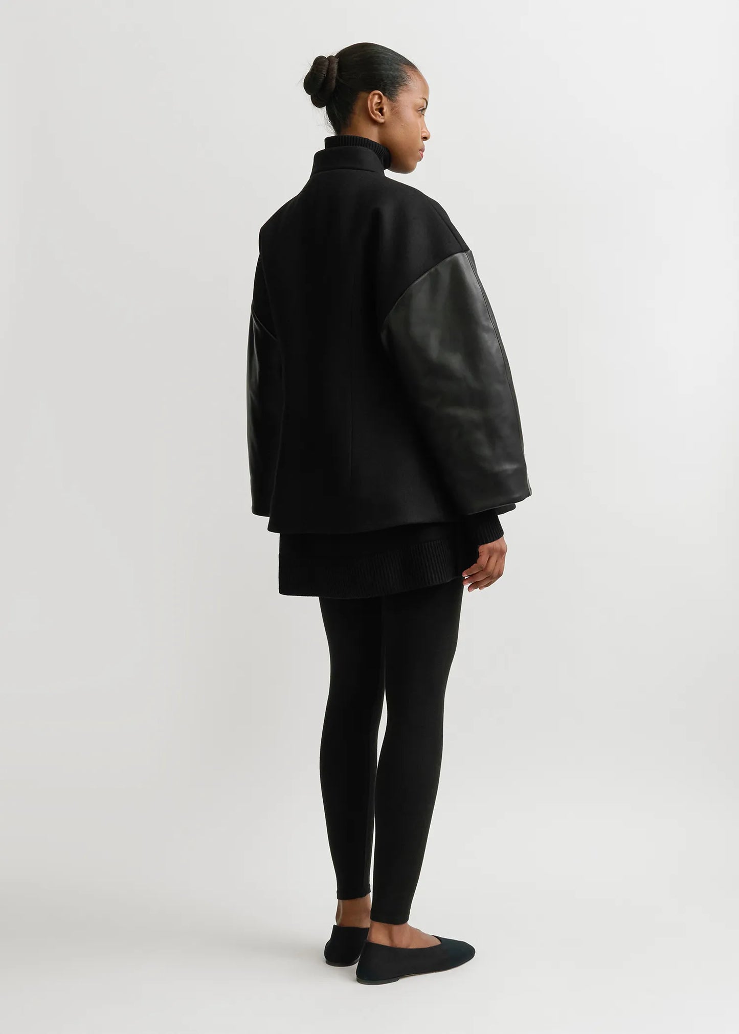 Jacke Varsity Wool in Black