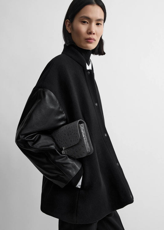 Jacke Varsity Wool in Black