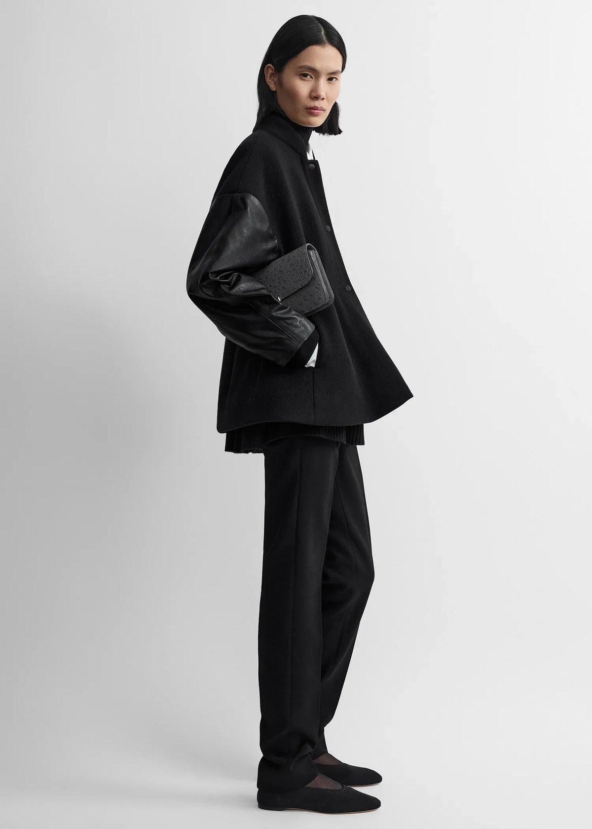 Jacke Varsity Wool in Black