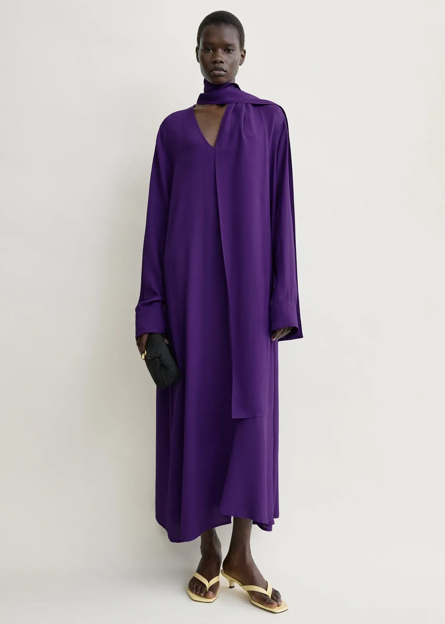 Kleid Rounded Neckline in Amethyst