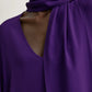 Kleid Rounded Neckline in Amethyst