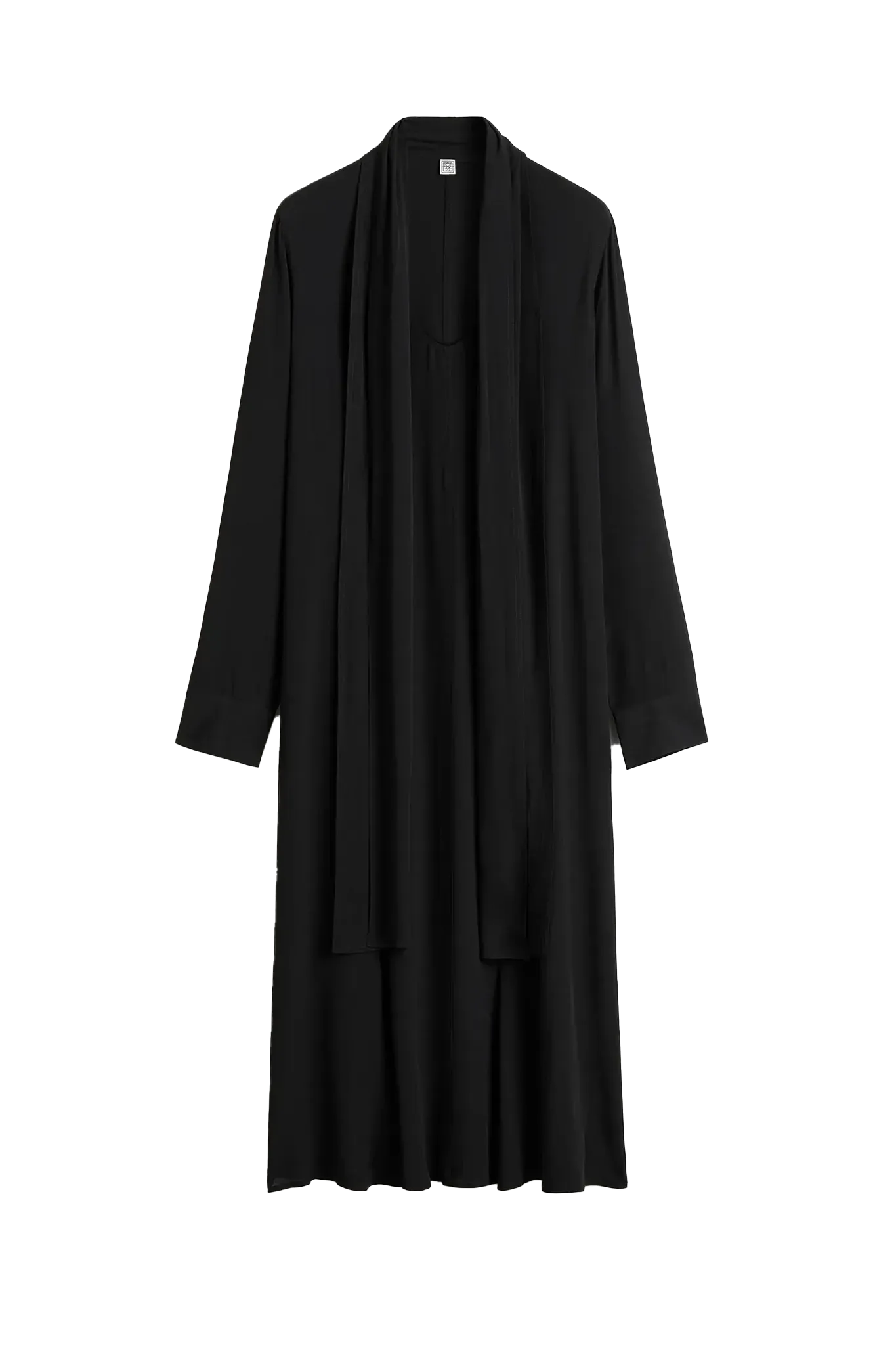 Kleid Rounded Neckline in Black