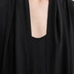 Kleid Rounded Neckline in Black