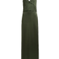Kleid V-Neck Slip in Bottle Green