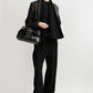 Lederjacke Scarf TOTEME in Black
